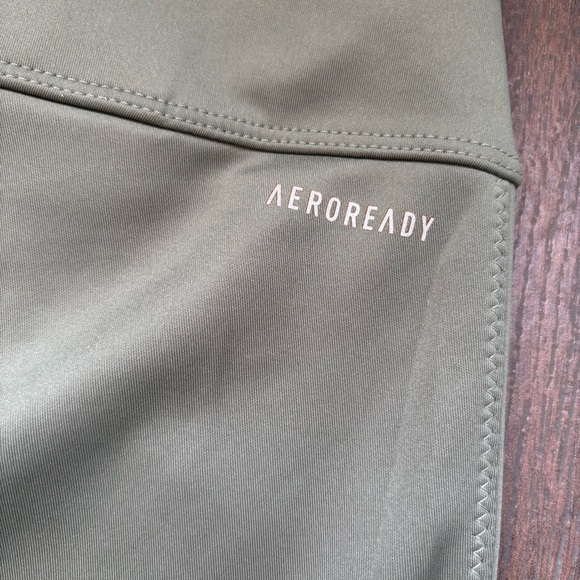 Adidas AeroReady Green And Black Leggings Size XS - Picture 8 of 12